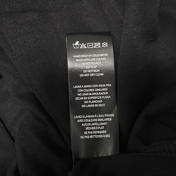 Bebe Logo Cutout Jersey Tee Blouse Black Beaded Rhinestones T-Shirt Y2K Size 1X - Picture 9 of 9